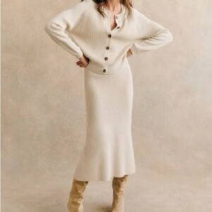 Sezane Sonnie Cardigan size XXS - color Natural - goes with Naelle skirt